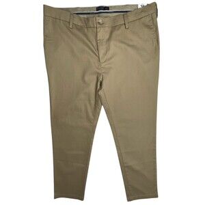 Dockers Mens 40X32 Pants Khaki Classic Flex Comfort Fit Shirt Gripper Tan Beige